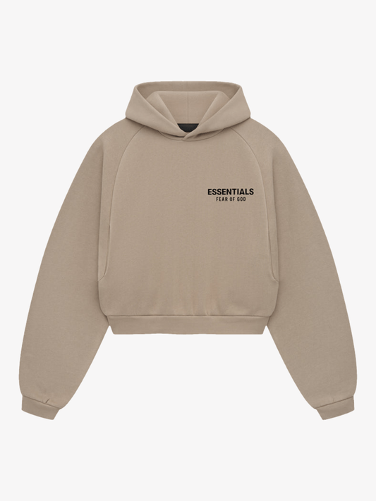 Essentials Fleece Crop Hoodie