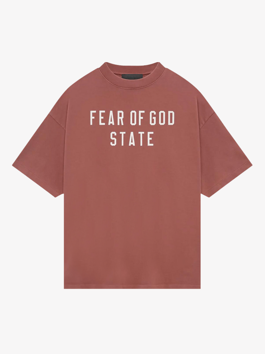 Fear Of God Essential Wine Crewneck t Shirt