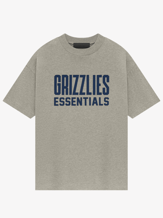 Gray Essential Grizzlies t Shirt